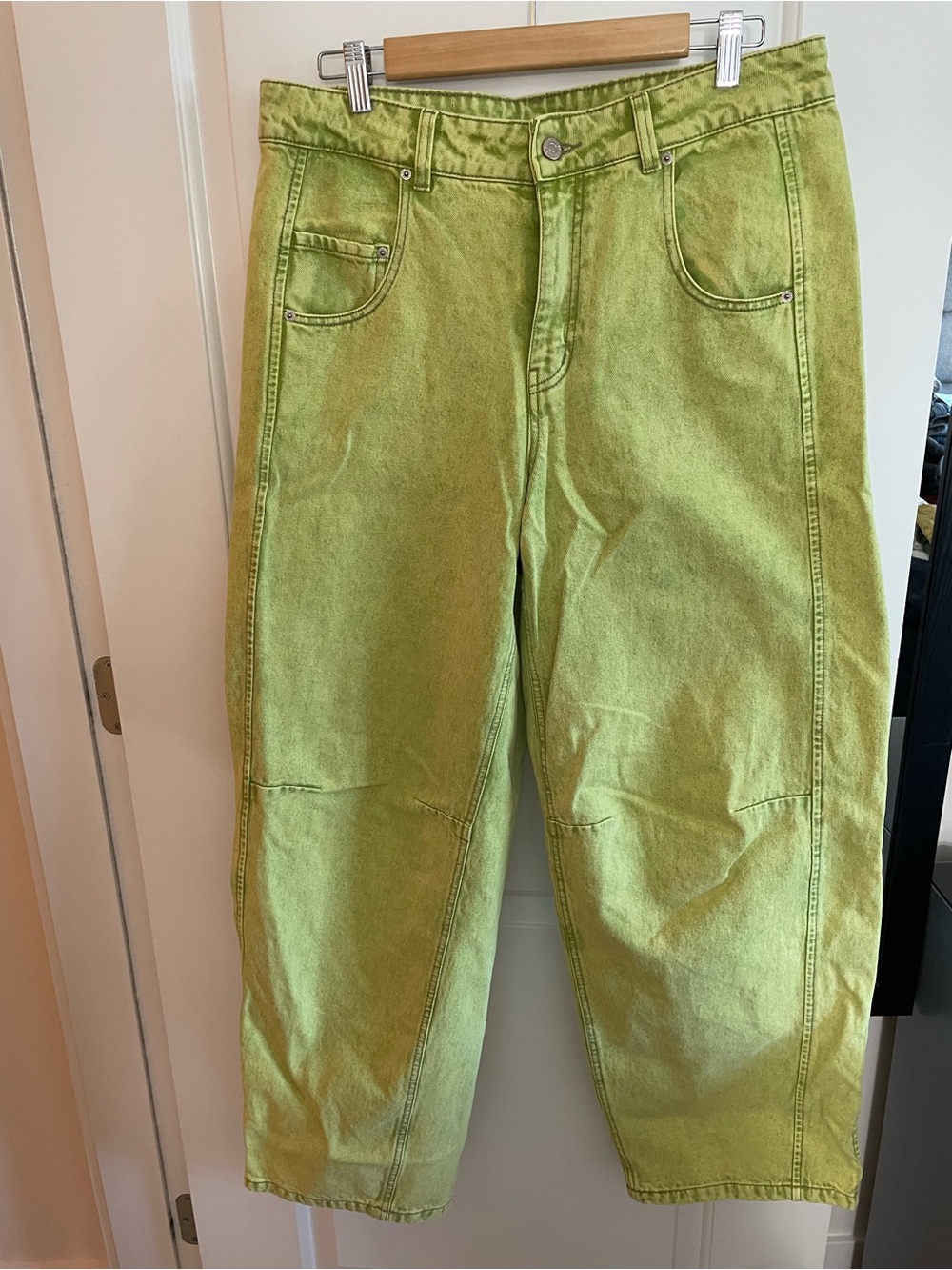 BDG Washed Green Baggy Denim Pants